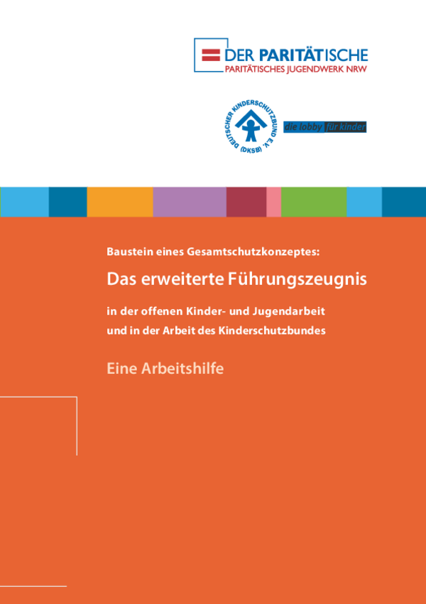 Arbeitshilfe zum erweiterten Führungszeugnis
