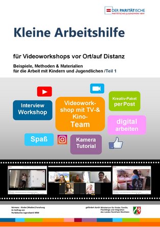 Titelbild der Broschüre "Kleine Arbeitshilfe für Videoworkshops"